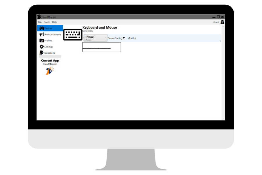 Input Mapper Device Detect screen