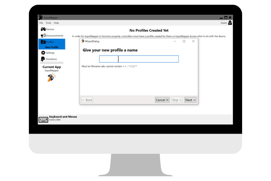 Input Mapper Profile Create