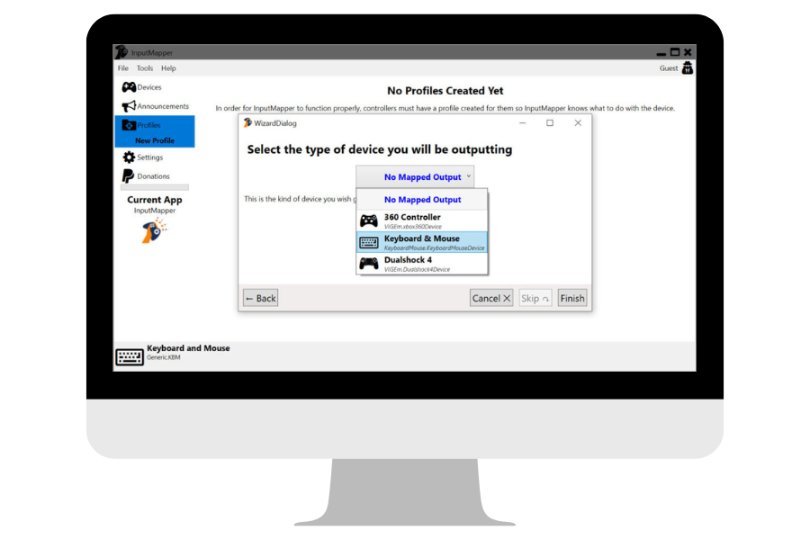 Input Mapper Select Device