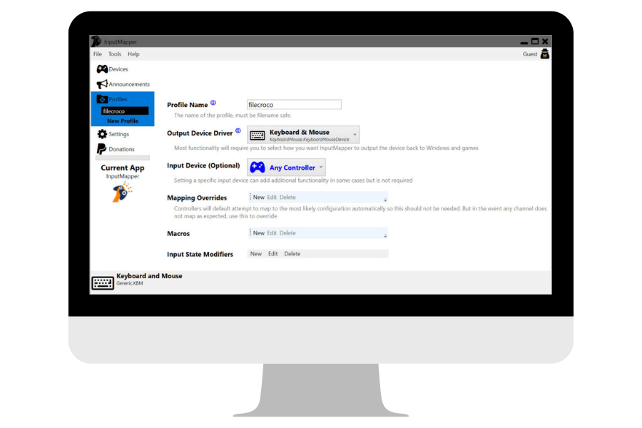 Input Mapper Settings