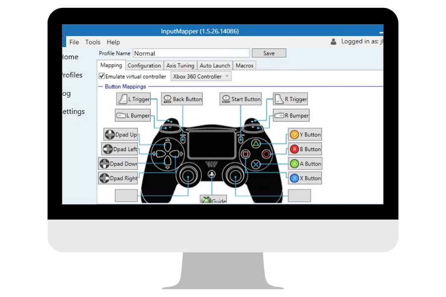 Input Mapper Button Mapping